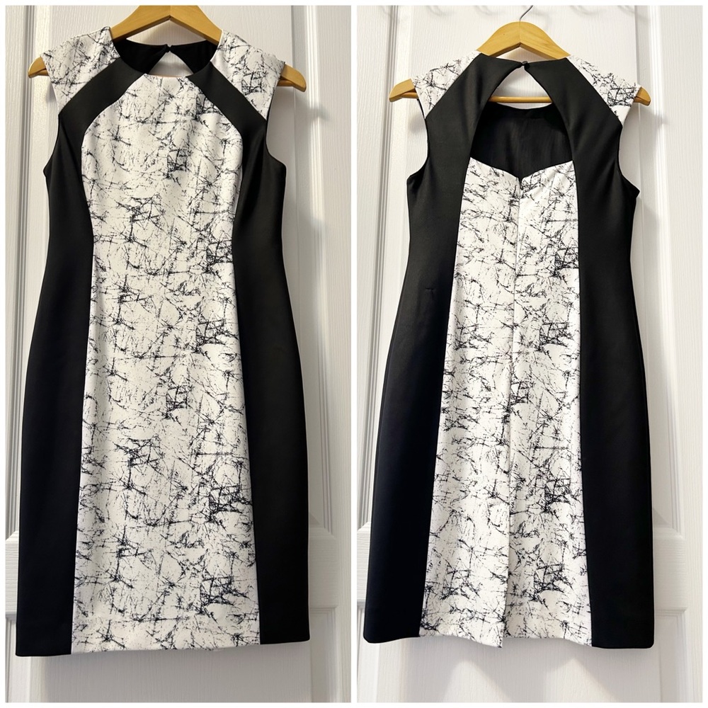Catherine Malandrino Monochrome Women's Midi Dress